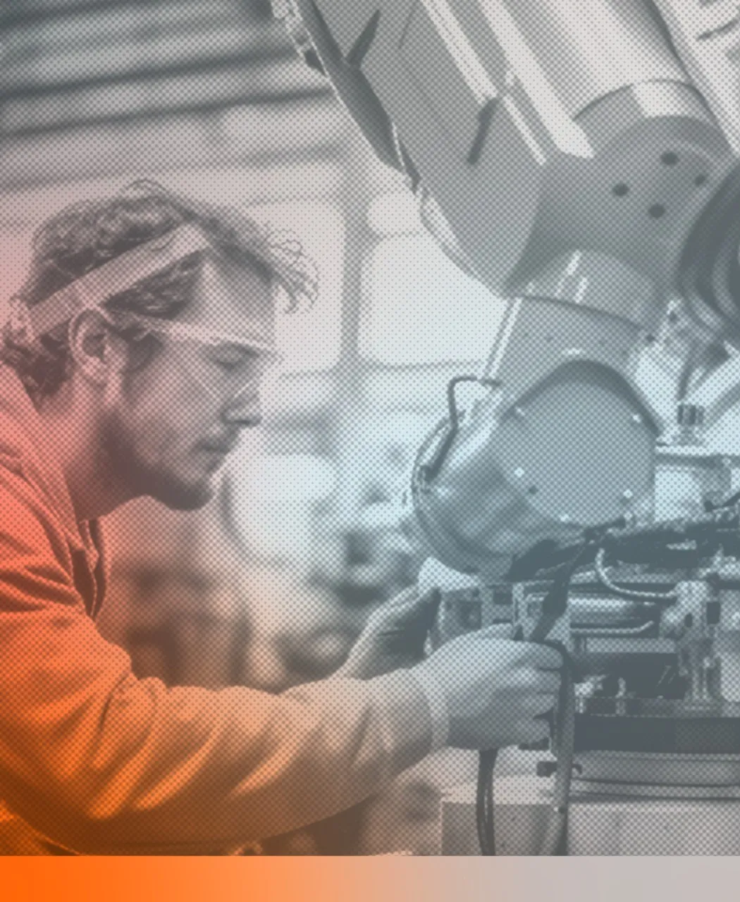 Field engineer working on a deployed robotic system